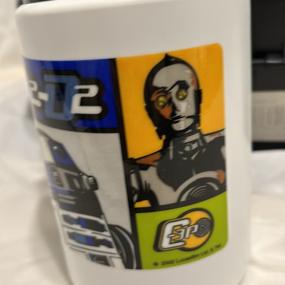 Vintage 2002 Thermos Brand Star Wars R2-D2 C3PO Plastic Lunch Box Made in USA - Picture 4 of 10